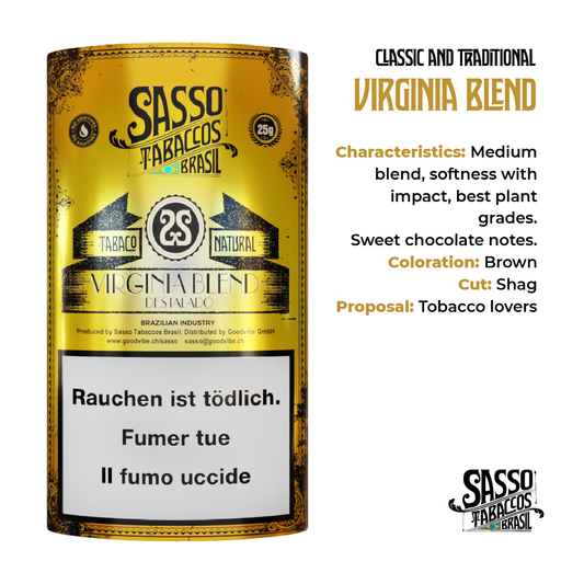 Sasso Natural Virginia Bio-Tabak 25g