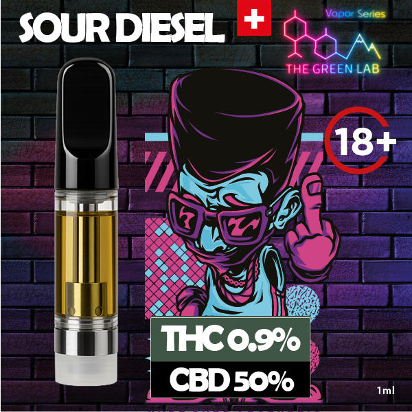 Cartridge CBD Raplegend Sour Diesel 1ml