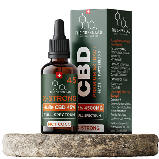 Huile CBD X-Strong 45% The Green Lab