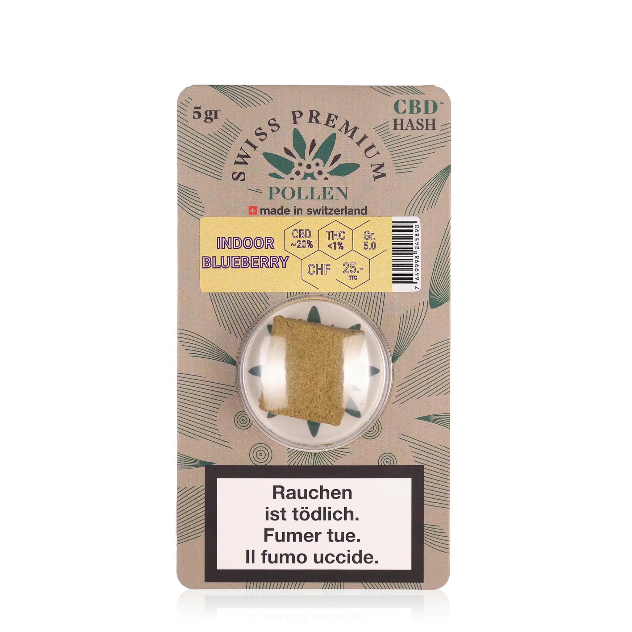 Hashish Indoor BlueBerry | Pollen CBD Suisse | Swiss Premium Pollen